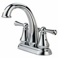 Delta Lewiston Series Centerset Bathroom Faucet, 1.5 gpm, 2-Faucet Hndl, 3-Faucet Hole, Brass, Chrome Plated 25901LF